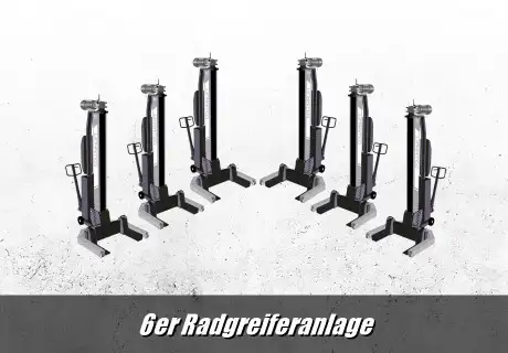 6 Säulen Radgreiferanlage